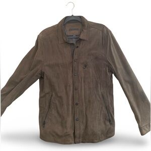 John Varvatos Goat Suede KADD SHIRT JACKET